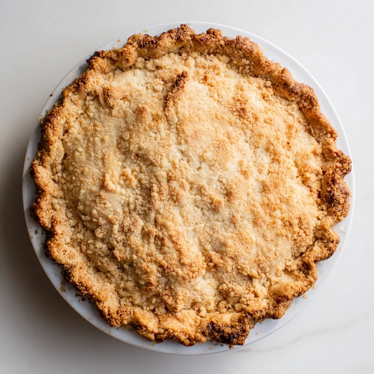 Knuspriger goldener Teigboden