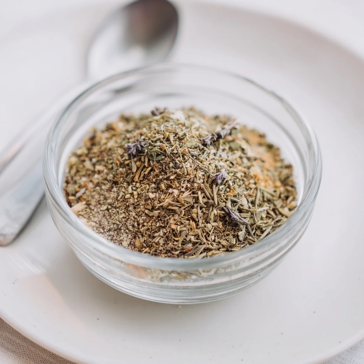 Close-up photo of the Savory Flavor seasoning blend; a deep, aromatic spice mix ready to use.