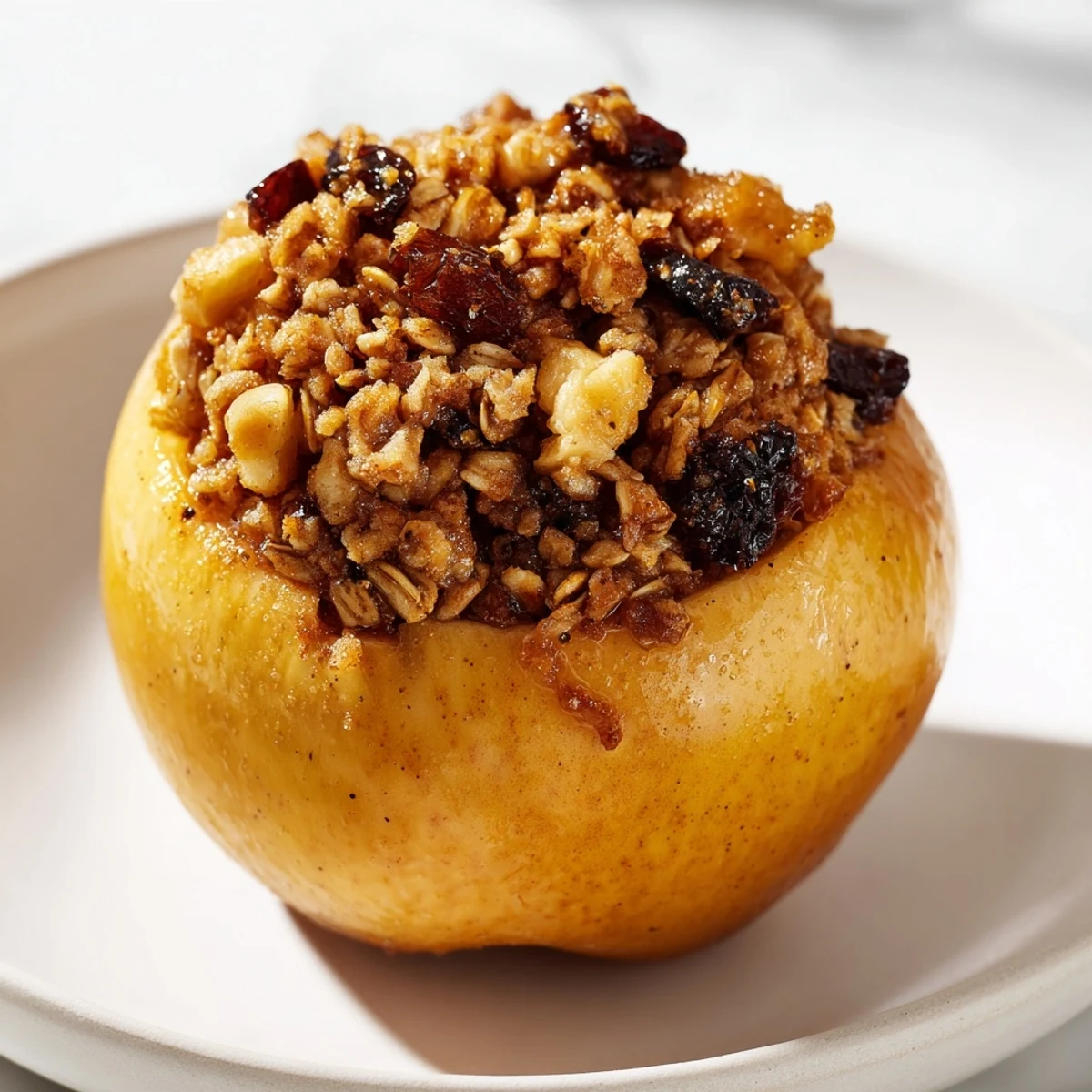 Warm, golden Baked Apple, gently spiced and served with optional whipped cream for a classic dessert.