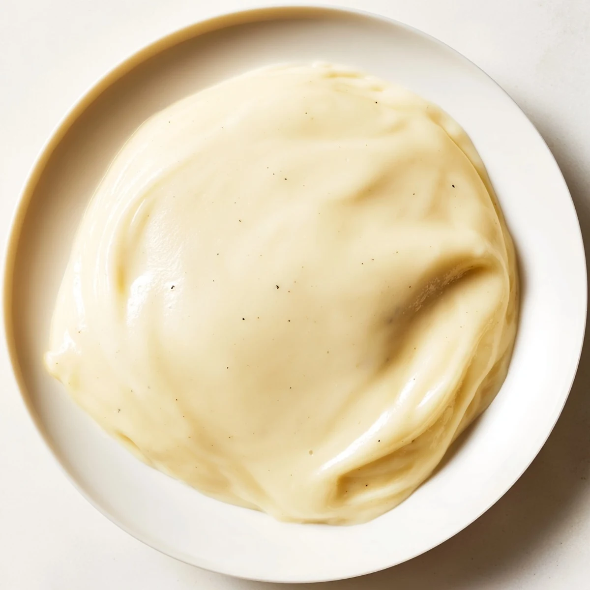 This homemade creamy filling, lightly sweet with hints of vanilla, is wonderful for cream puffs.