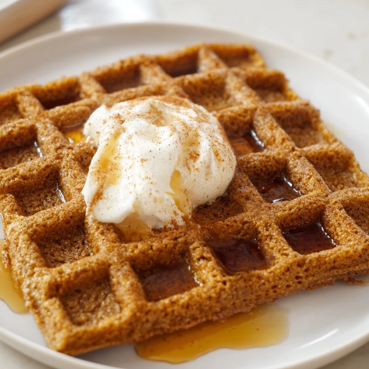 Lebkuchen Waffeln warm würzig