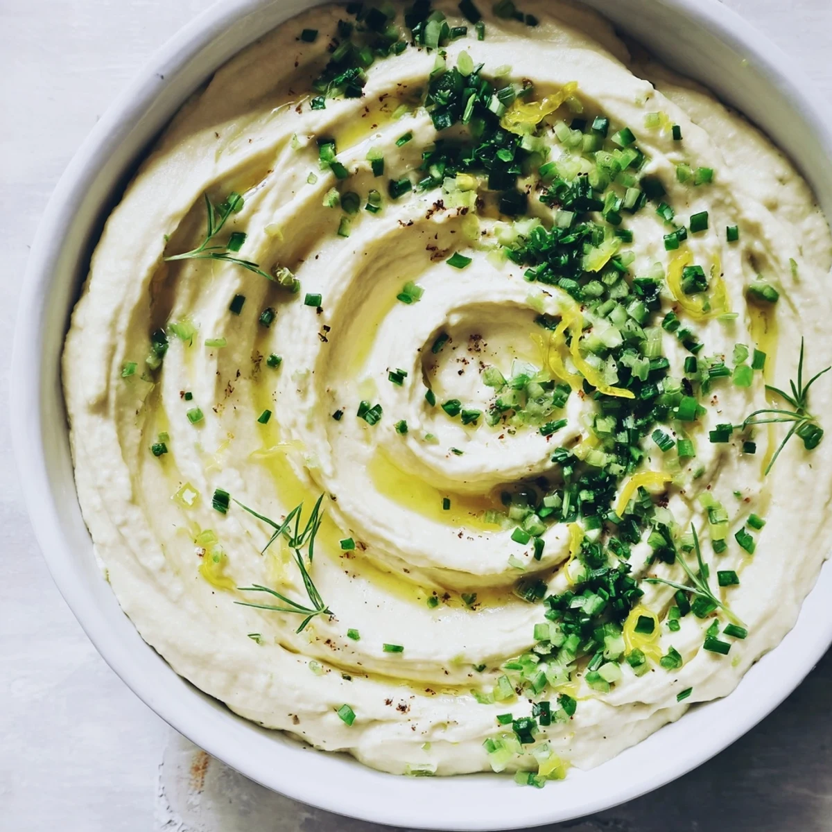 A vibrant close-up shows creamy Greek Yogurt Dip, ready to be scooped with fresh vegetables.