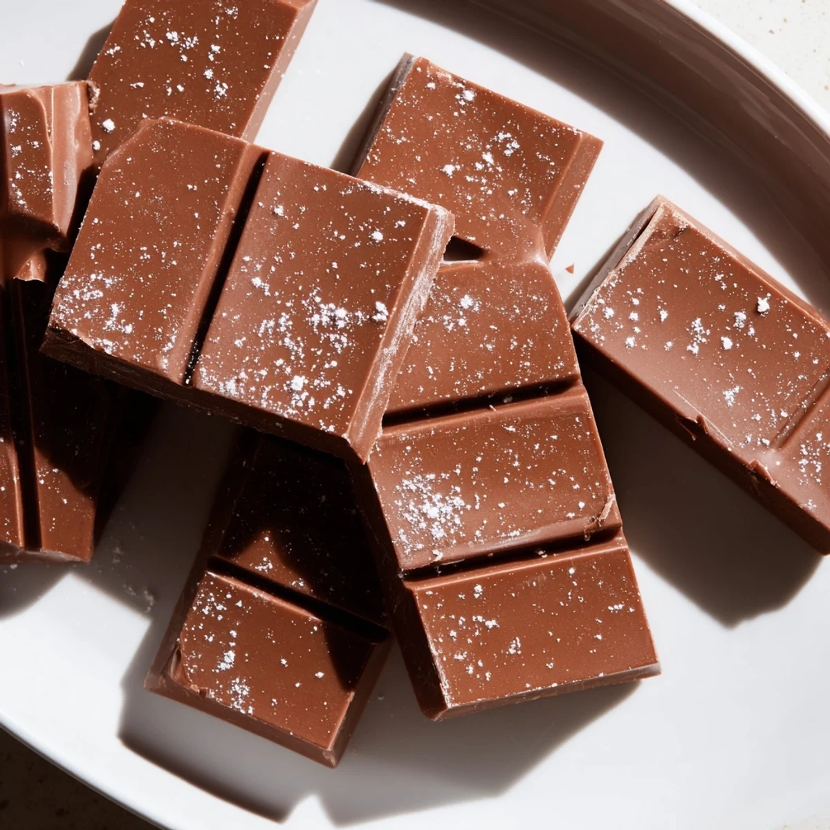 Homemade milk chocolate, smooth and rich, perfect for gifting or enjoying anytime.