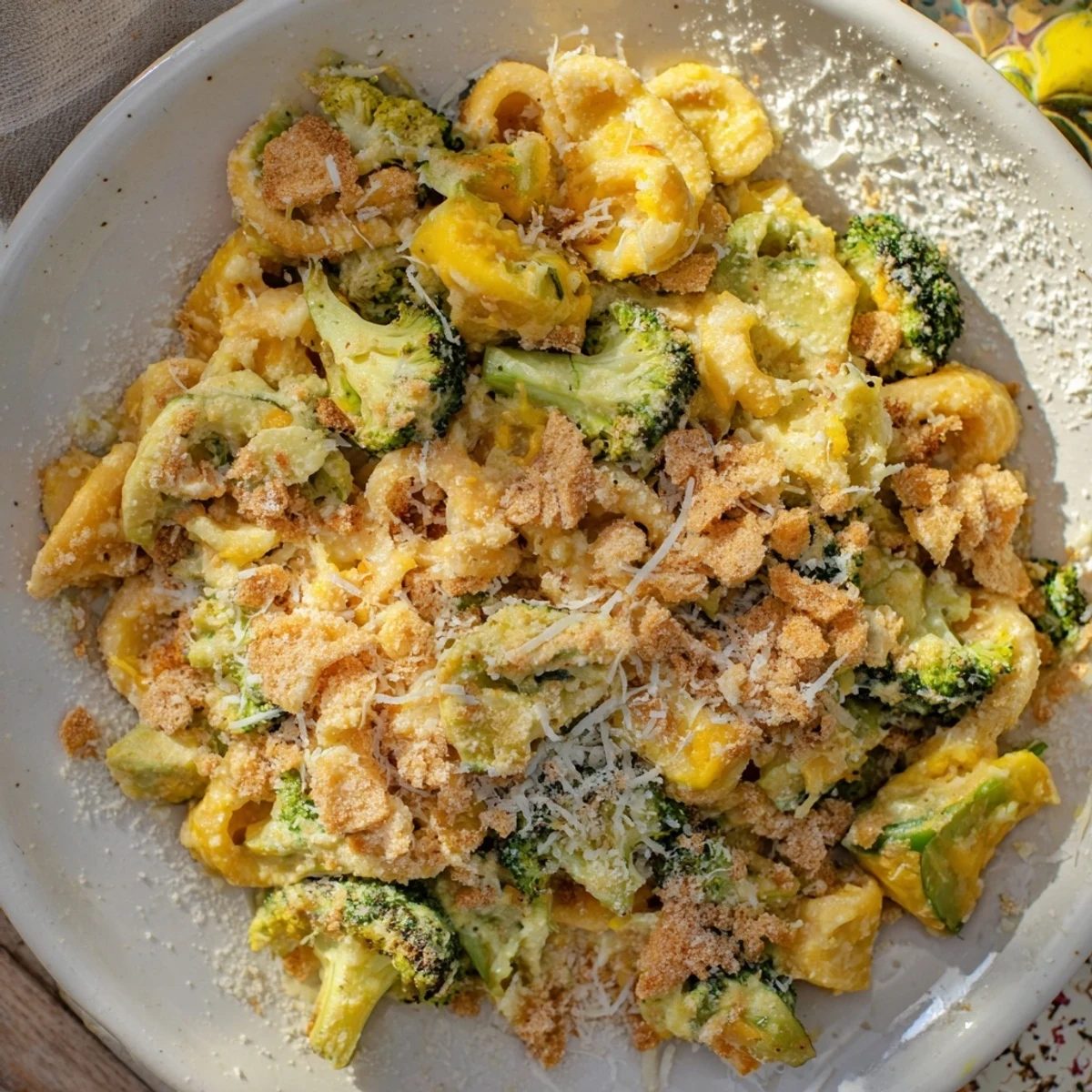 Golden Perfection Baked with bubbly cheese, tender vegetables, and a crunchy breadcrumb topping.