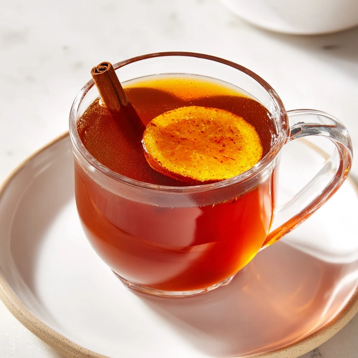 Enjoy a cozy evening with this flavorful, vibrant spiced hot apple cider, delicious and warming.