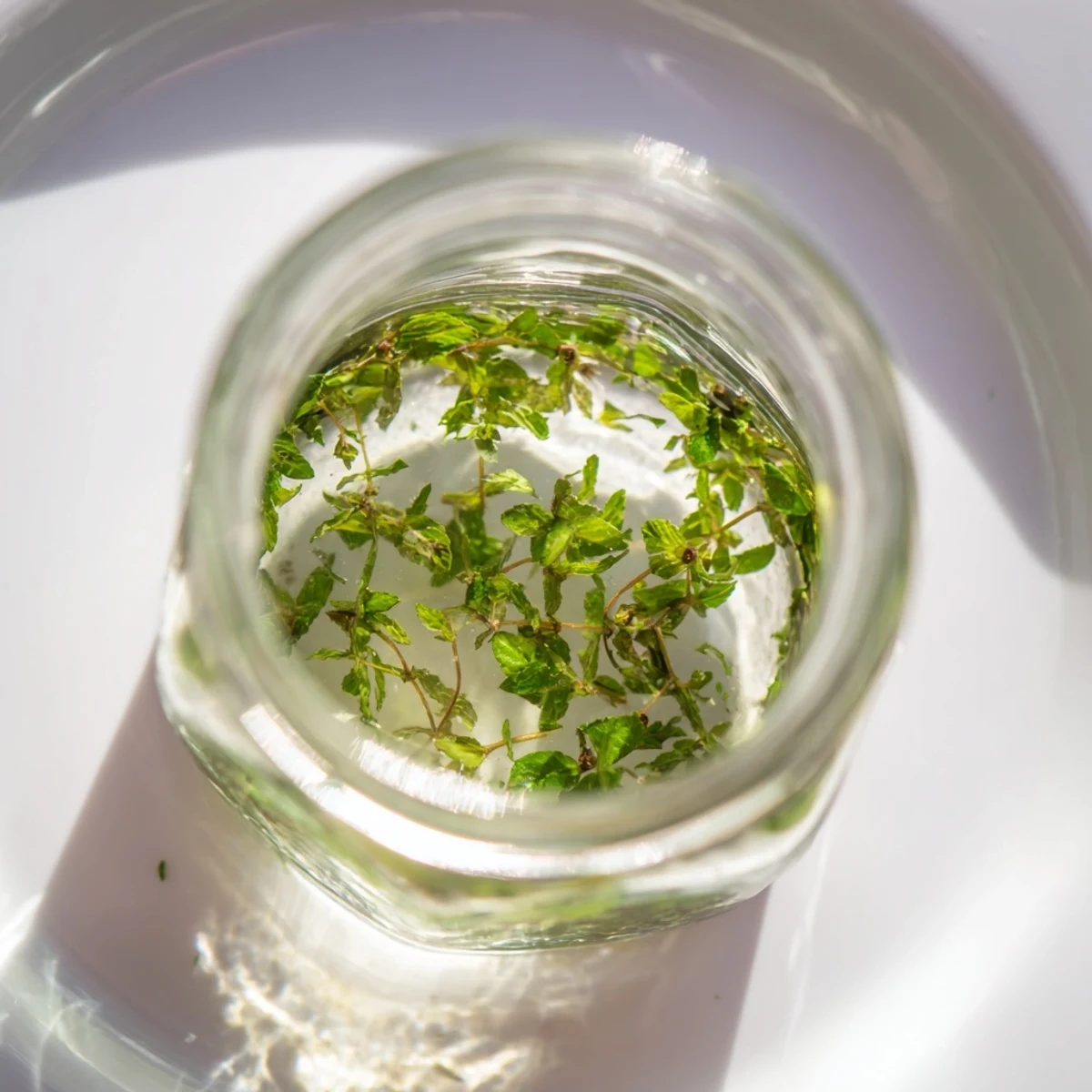 Vivid image of homemade Fresh Peppermint Syrup, ready for cocktails or drizzling on desserts, refreshing!