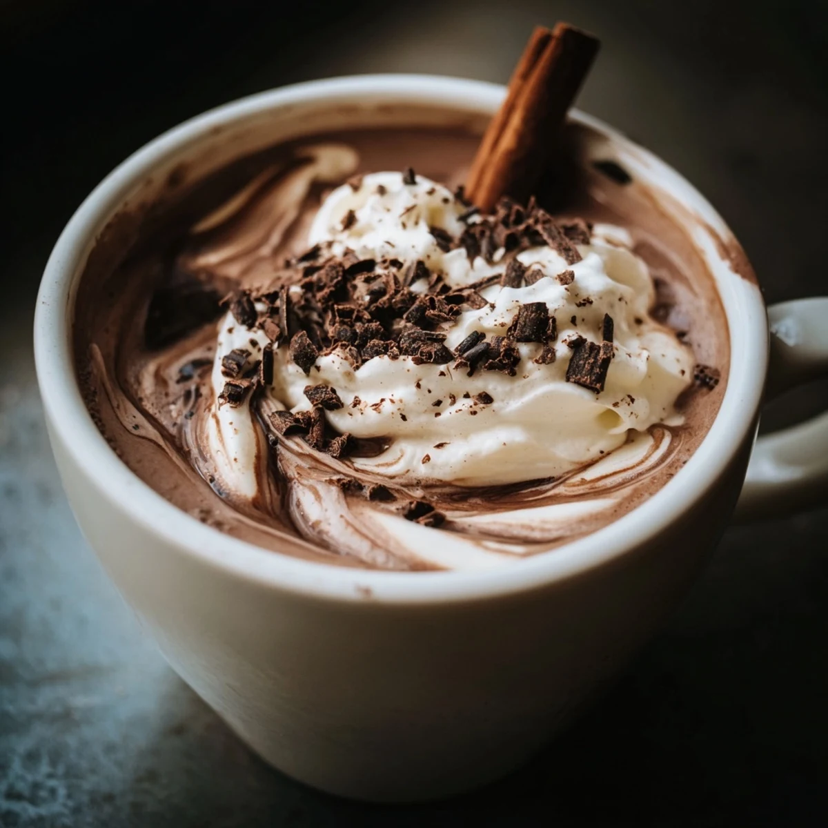 Enjoy the aroma: This homemade Spiced Hot Chocolate is perfectly spiced, ideal for sharing on a cold day.