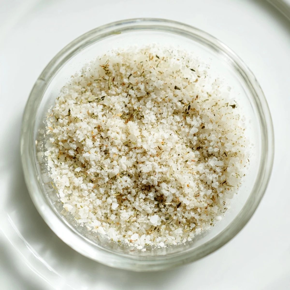 Homemade garlic salt seasoning in a clear jar, ideal for spicing up your favorite meals.