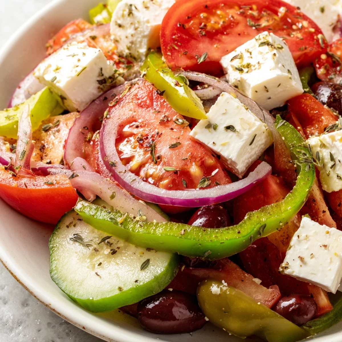 Griechischer Salat mit Kalamata
