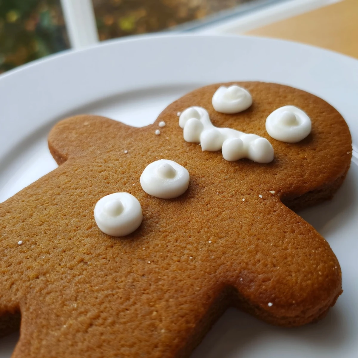 Gewürzte Gingerbread Men Biscuits werden für den Weihnachtsmarkt auf einem Gitterrost abgekühlt.