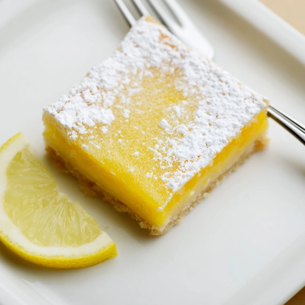 Zitronen-Scheibe mit Tee: eine gebackene Zitronen-Scheibe mit Tee, belegt mit frischer Zitronenscheibe und dampfendem Tee in Glas vor Fensterlicht.