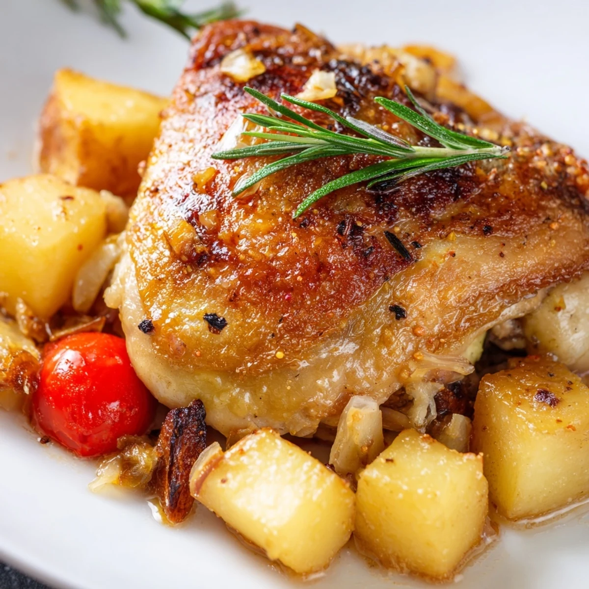 Saftiges Hähnchen und knuspriges Gemüse im würzigen Roasted Dinner Pan direkt aus dem Ofen