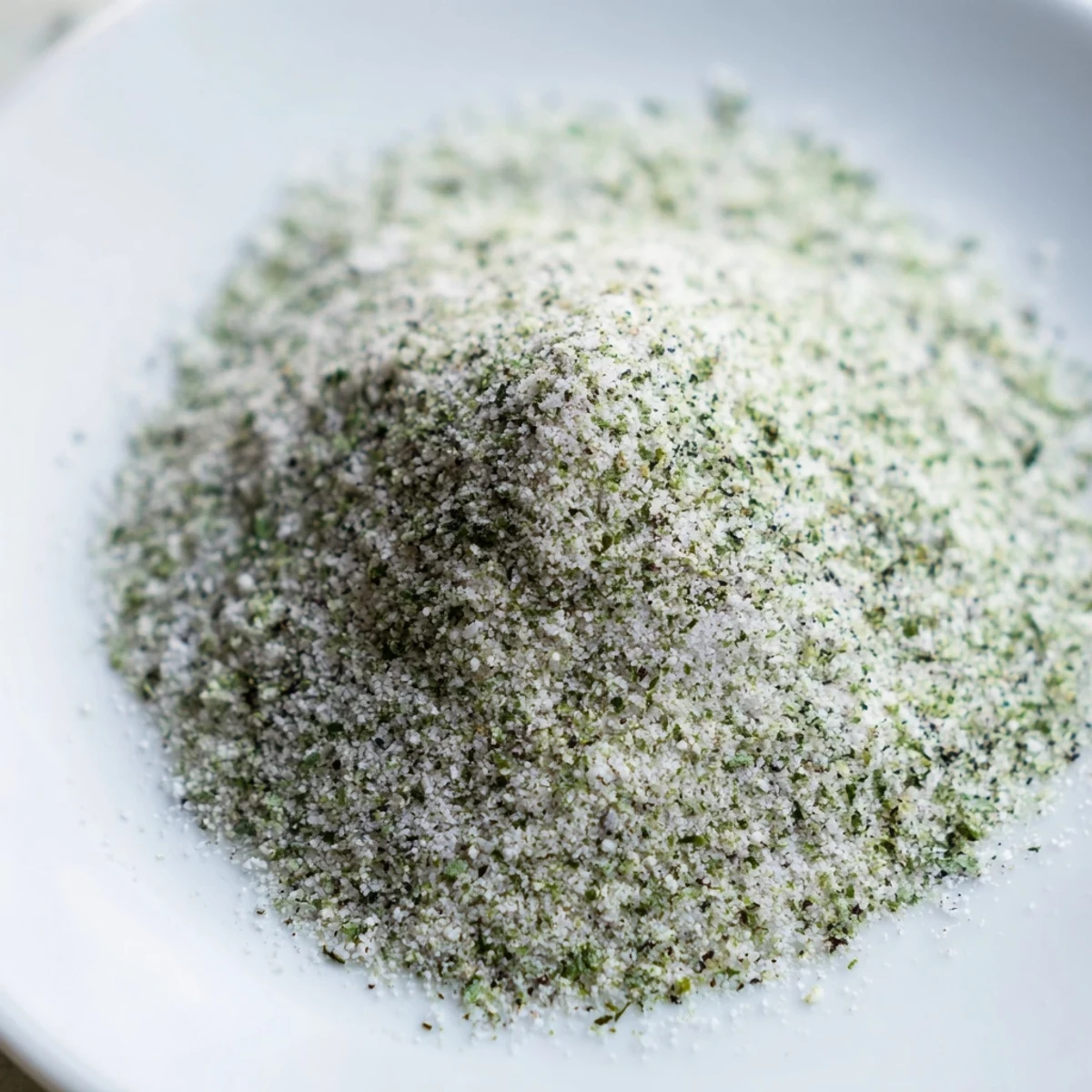 Streuen Garlic Salt Seasoning auf Popcorn für ein herzhaftes Snack-Erlebnis.