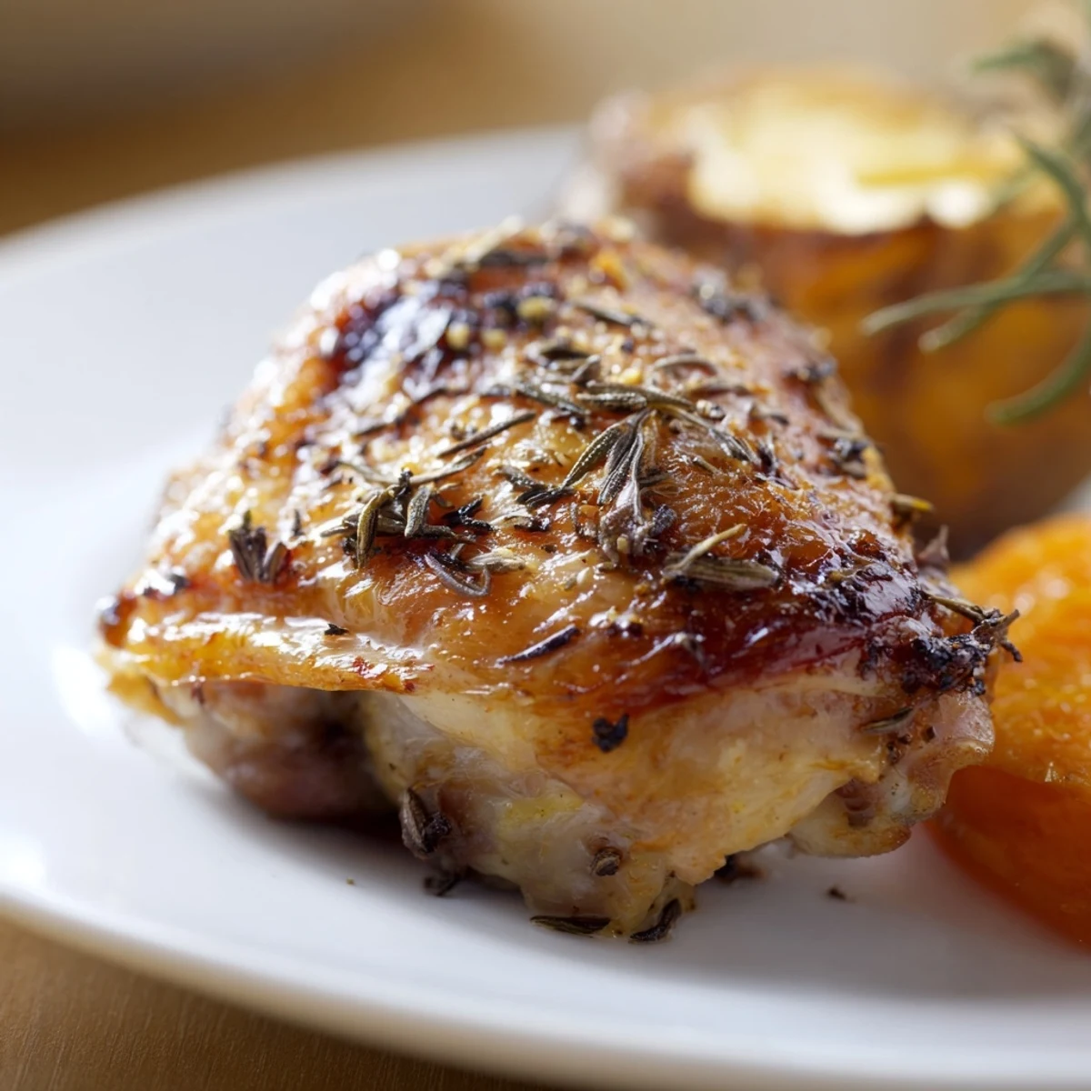 A family-style Chicken Dinner Roast served with roasted vegetables and pan juices at a cozy table.