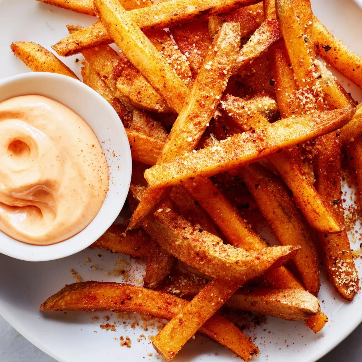 Cajun Spiced Fries mit goldener Kruste und einem Hauch Zitronensäure, perfekt für den Snack.