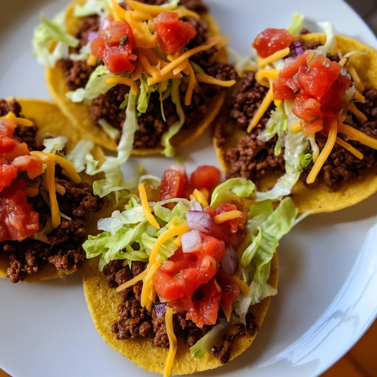 Crispy Big Game Mini Tacos with Salsa topped with melted cheddar and fresh cilantro on a serving platter.