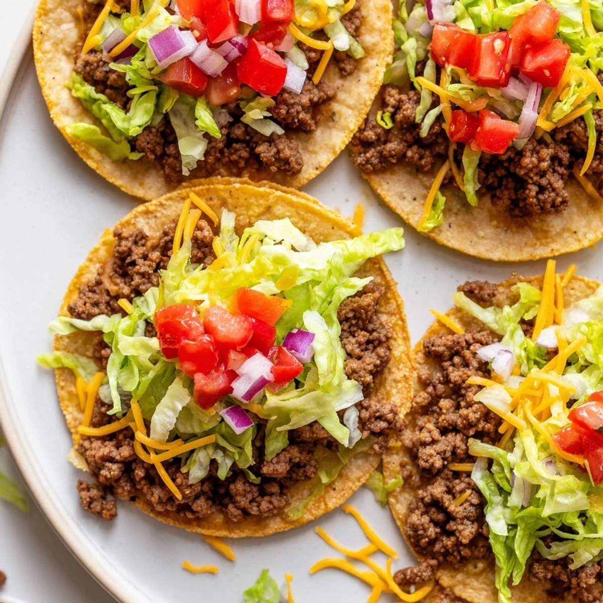 Tasty Big Game Mini Tacos with Salsa and avocado slices, perfect for Super Bowl parties and game day snacking.