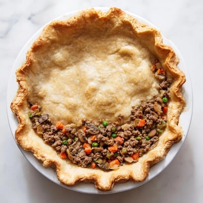 Herzhafte Fleisch Gemüse Pie