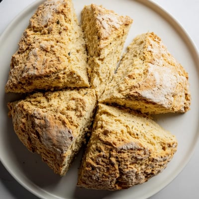 Frisch gebackener Irish Soda Bread with Caraway, duftend nach Buttermilch und Caraway, perfekt zum Frühstück.